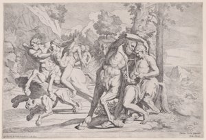 La educación de Aquiles, 1650-55 de Giovanni Cesare Testa