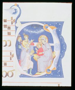 Ms 561 f.37r Inicial historiada 