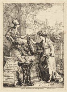 Exegi Monumentum (Arte Inscribiendo el Escudo de Minerva) de Giovanni David