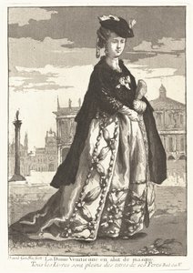 La Dame Venitienne en abit de masque de Giovanni David