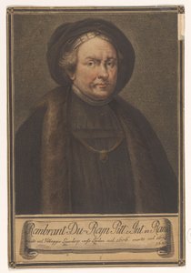 Retrato del artista Rembrandt Harmensz. del Rin Retratos de artistas (título de la serie) de Giovanni Domenico Campiglia