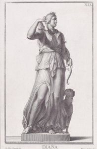 Estatua de Diana, 1734 de Giovanni Domenico Campiglia