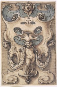 Cartucho con un putto de Giovanni Domenico Capellino