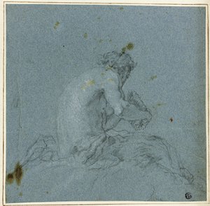 Un Sátiro Tocando su Flauta de Giovanni Domenico Tiepolo