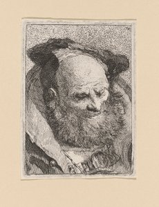 Anciano Barbudo, de la Raccolta di Teste (Colección de Cabezas) de Giovanni Domenico Tiepolo
