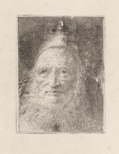 Anciano barbudo con sombrero, de la Raccolta di Teste (Colección de cabezas) de Giovanni Domenico Tiepolo