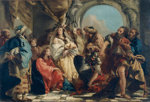 Cristo y la mujer sorprendida en adulterio de Giovanni Domenico Tiepolo