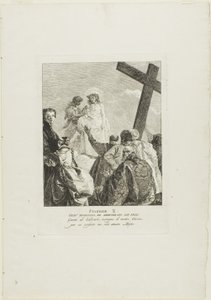 Cristo es despojado de sus vestiduras, lámina diez del Vía Crucis