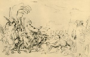 Entrada de Cristo en Jerusalén, c. 1759, 1928 de Giovanni Domenico Tiepolo