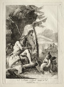 Figuras fluviales de Giovanni Domenico Tiepolo