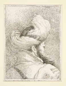 Cabeza de Turco, de la serie Raccolta di Teste, Libro Secondo (Colección de Cabezas, Libro Dos) de Giovanni Domenico Tiepolo