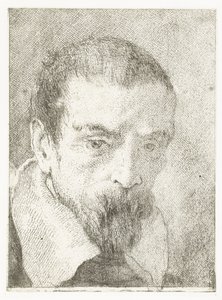 Hombre con barba pequeña sin tocado Colección de cabezas (título de la serie) Raccolta di Teste (título de la serie)
