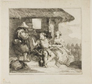 Matrimonio de Angélica y Medoro de Giovanni Domenico Tiepolo