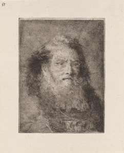 Viejo con la cabeza descubierta, de la Raccolta di Teste (Colección de cabezas) de Giovanni Domenico Tiepolo