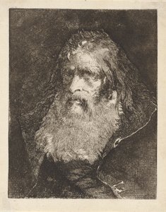 Viejo con la cabeza descubierta, de la Raccolta di Teste (Colección de cabezas) de Giovanni Domenico Tiepolo