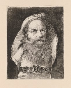Viejo con pequeño turbante, de la Raccolta di Teste (Colección de cabezas)