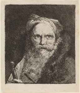 Viejo con una espada de Giovanni Domenico Tiepolo