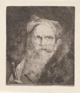 Viejo con espada, de la Raccolta di Teste (Colección de cabezas) de Giovanni Domenico Tiepolo