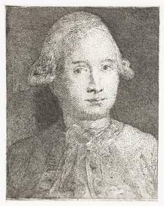 Retrato de Giovanni Domenico Tiepolo Colección de cabezas (título de la serie) Raccolta di Teste (título de la serie)