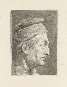 Perfil de un anciano, de la Raccolta di Teste (Colección de cabezas) de Giovanni Domenico Tiepolo