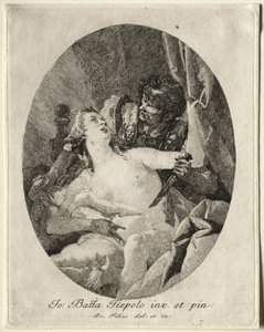 Tarquinio y Lucrecia de Giovanni Domenico Tiepolo