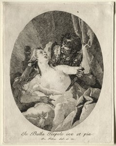 Tarquinio y Lucrecia de Giovanni Domenico Tiepolo