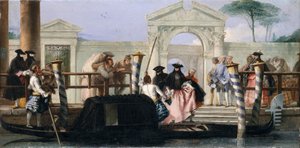 La partida de la góndola, mediados de 1760