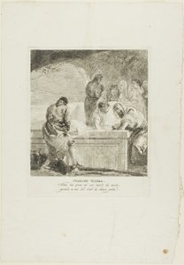El Entierro, lámina catorce del Vía Crucis de Giovanni Domenico Tiepolo