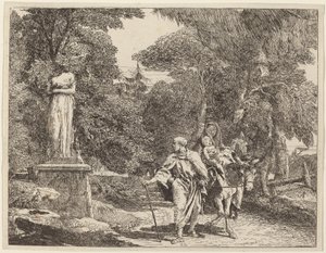 El Episodio del Ídolo Caído de Giovanni Domenico Tiepolo