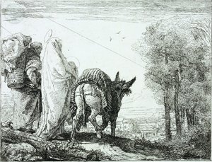 La huida a Egipto de Giovanni Domenico Tiepolo