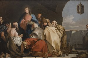La institución de la Eucaristía de Giovanni Domenico Tiepolo