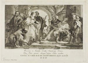 Los santos patronos de la familia Crotta de Giovanni Domenico Tiepolo