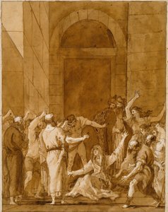 La Resurrección de Tabita de Giovanni Domenico Tiepolo