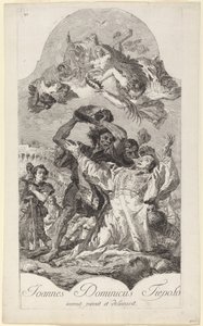 La Lapidación de San Esteban de Giovanni Domenico Tiepolo