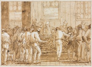 El Juicio, 1790s de Giovanni Domenico Tiepolo