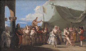 El triunfo de Pulcinella de Giovanni Domenico Tiepolo