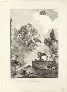 La Virgen apareciendo a San Simón Stock de Giovanni Domenico Tiepolo