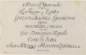 Página de Título de Giovanni Domenico Tiepolo