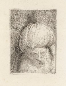 Turco visto de frente, de la Raccolta di Teste (Colección de cabezas) de Giovanni Domenico Tiepolo