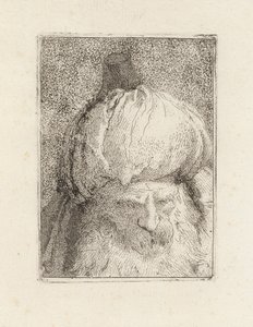 Turco visto de frente, de la Raccolta di Teste (Colección de cabezas) de Giovanni Domenico Tiepolo