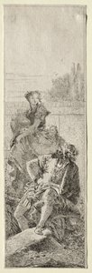 Dos campesinos de Giovanni Domenico Tiepolo