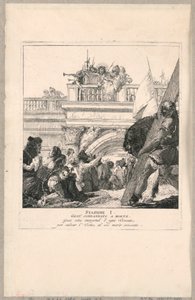 Vía crucis - Estación I, Jesús condenado a muerte de Giovanni Domenico Tiepolo
