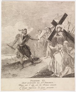 Via crucis - Estación VI. La Verónica enjuga el rostro de Jesús