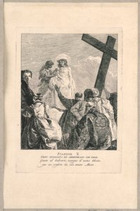 Vía crucis - Estación X, Jesús Despojado de Giovanni Domenico Tiepolo