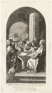 La última cena de Giovanni Domenico Tiepolo after Giovanni Battista Tiepolo