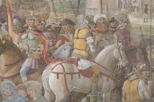 Crucifixión, 1495 (detalle)