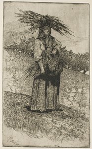 Boscaiola de Giovanni Fattori