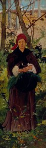 Mujer etrusca, c.1865 (óleo sobre tabla) de Giovanni Fattori