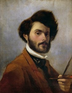 Italia, Florencia, Autorretrato a los 29 años de Giovanni Fattori