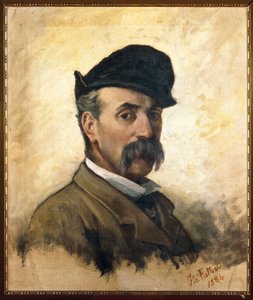 Italia, Florencia, Autorretrato a los 59 años de Giovanni Fattori